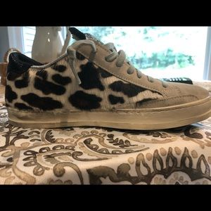 P448 women’s calf hair sneakers